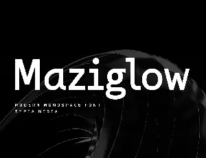 Maziglow font