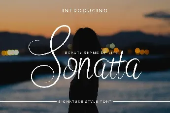 Sonatta Calligraphy Script font