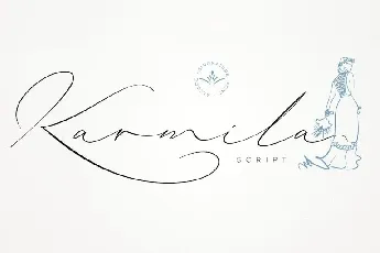 Karmila Signature font