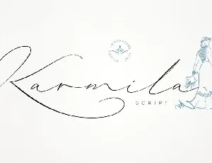 Karmila Signature font