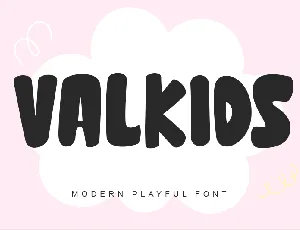 Valkids - Personal use font