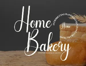 Home Bakery Script font