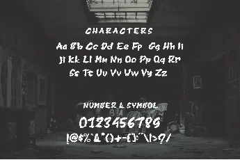 Broken Memories font