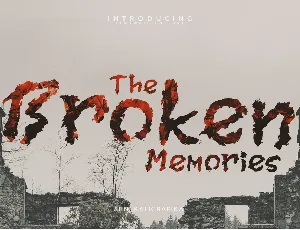 Broken Memories font