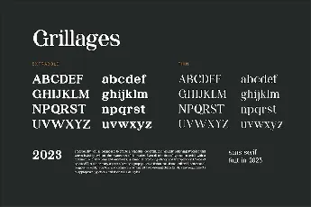 Grillages font