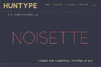 Noisette font