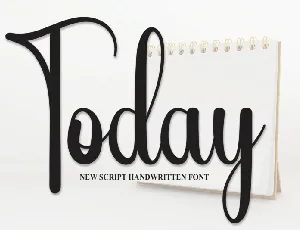 Today Script font