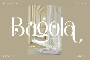 Bagola Sans Serif font