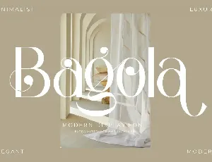 Bagola Sans Serif font