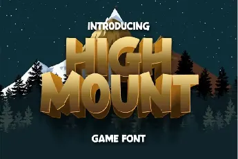 High Mount Display font