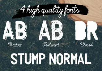 Stump Typeface font