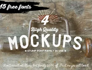 Stump Typeface font