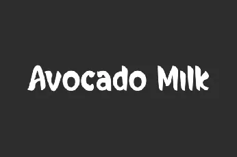 Avocado Milk font