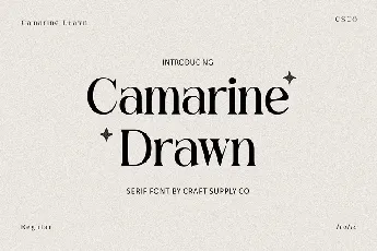 Camarine Drawn font