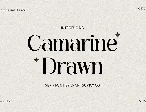 Camarine Drawn font