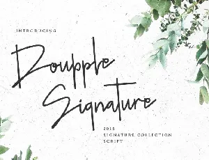 Doupple Signature font