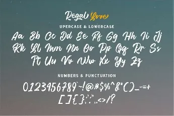 Regal Love font