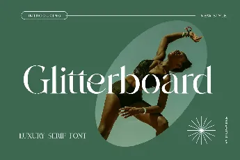 Glitterboard font