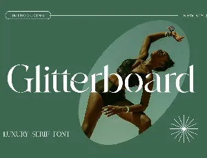 Glitterboard font