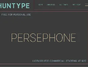 Persephone font