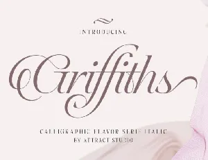 Griffiths font