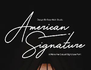 American Signature Script font