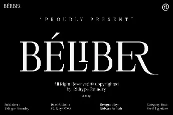 Beliber font