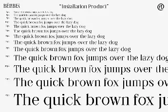 Beliber font