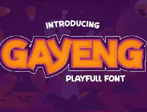 Gayeng Display font