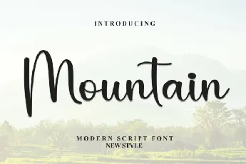 Mountain Script Typeface font