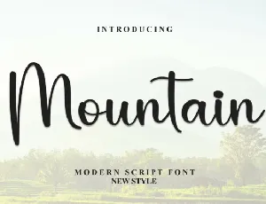 Mountain Script Typeface font