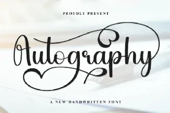 Autography Calligraphy font