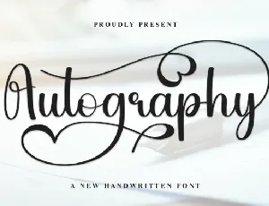 Autography Calligraphy font