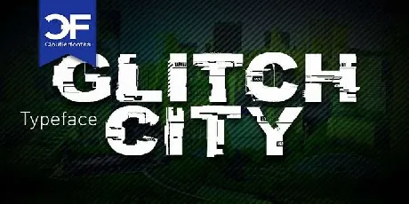 CF Glitch City font