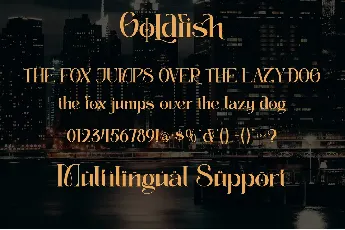 Goldfish - Personal use font