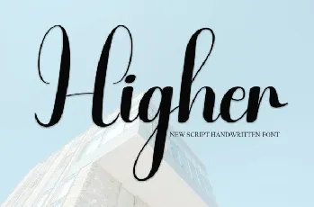 Higher Script font