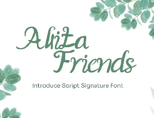 Allita Friends font