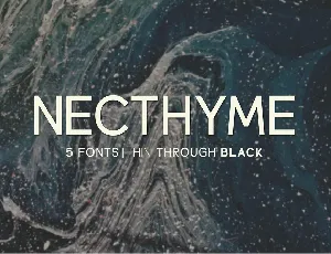 Necthyme font