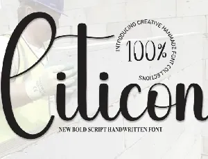 Citicon Script font