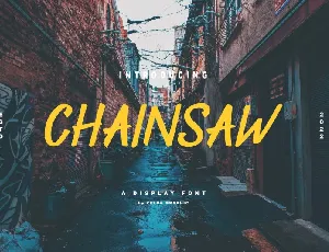 Chainsaw font