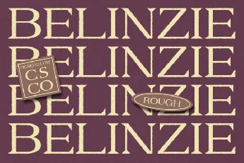 Belinzie Rough font