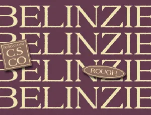 Belinzie Rough font