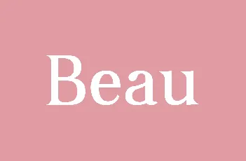 Beau font