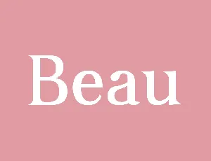 Beau font