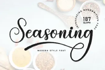 Seasoning Calligraphy font