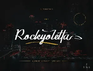 Rockyoletta Calligraphy Script font