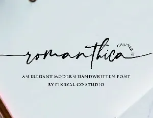 Romanthica font