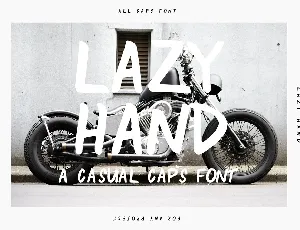 Lazy Hand Free font