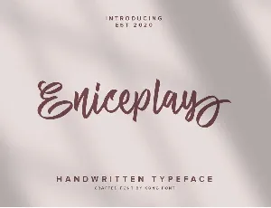 Eniceplay Handwritten font