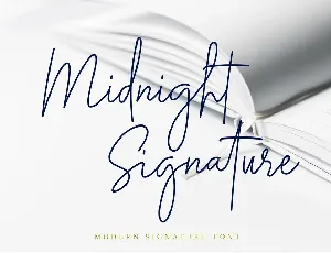Midnight Signature font
